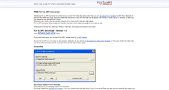 Desktop Screenshot of flv-to-mp3.videoslurp.com